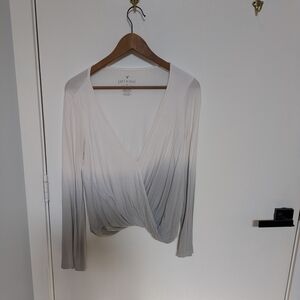 Soft Joie Women's Gray Wrap Top